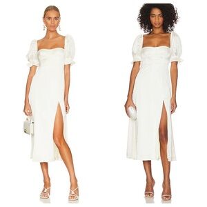 we wore what flare panel midi dress Ana Flare Mini Dress (White) Small main image 1